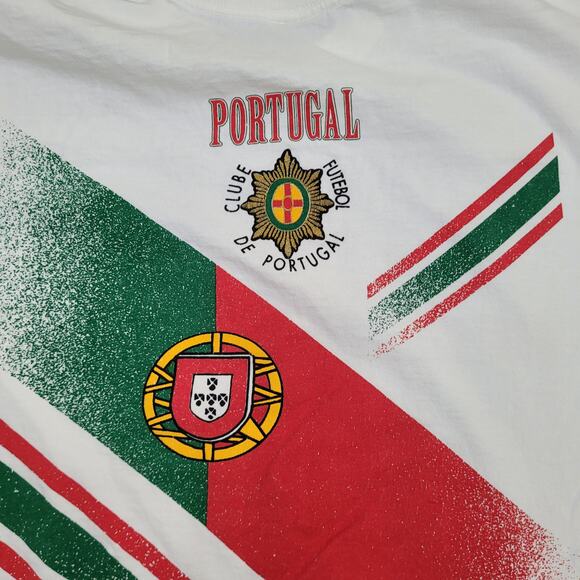 Vintage Portugal Soccer Shirt Medium 21x26 Football - Picture 11 of 13